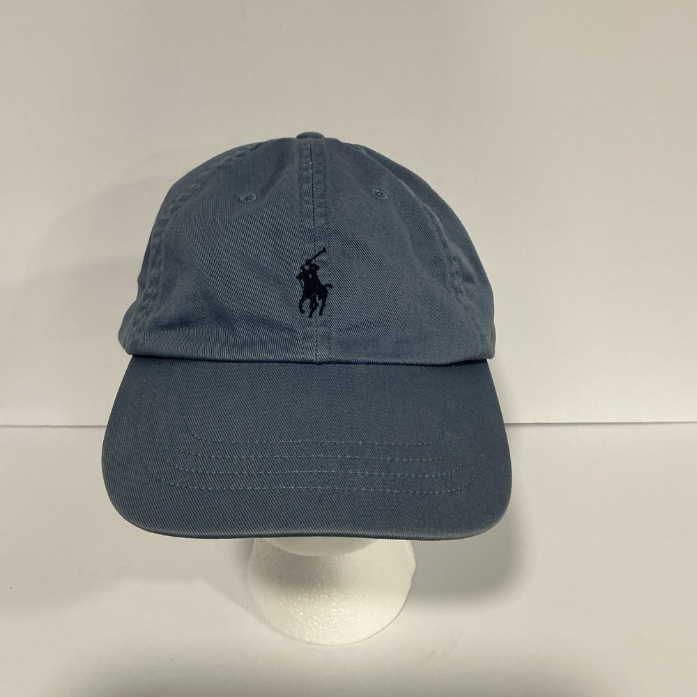 Vintage Polo Ralph Lauren Baseball Cap Strapback Hat Men OSFA Blue RL RLP